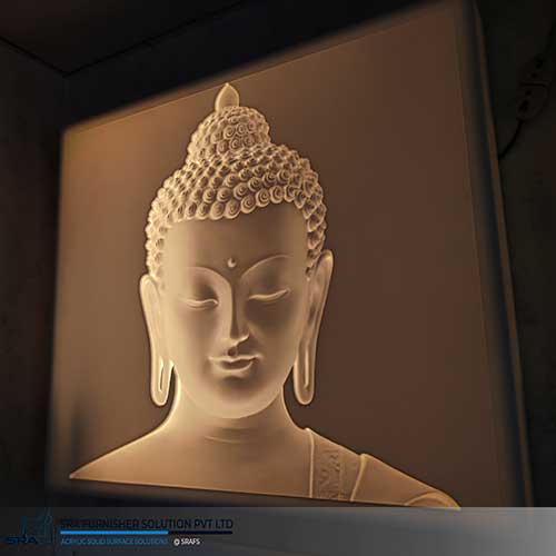 Buddha 3D Wall Panel